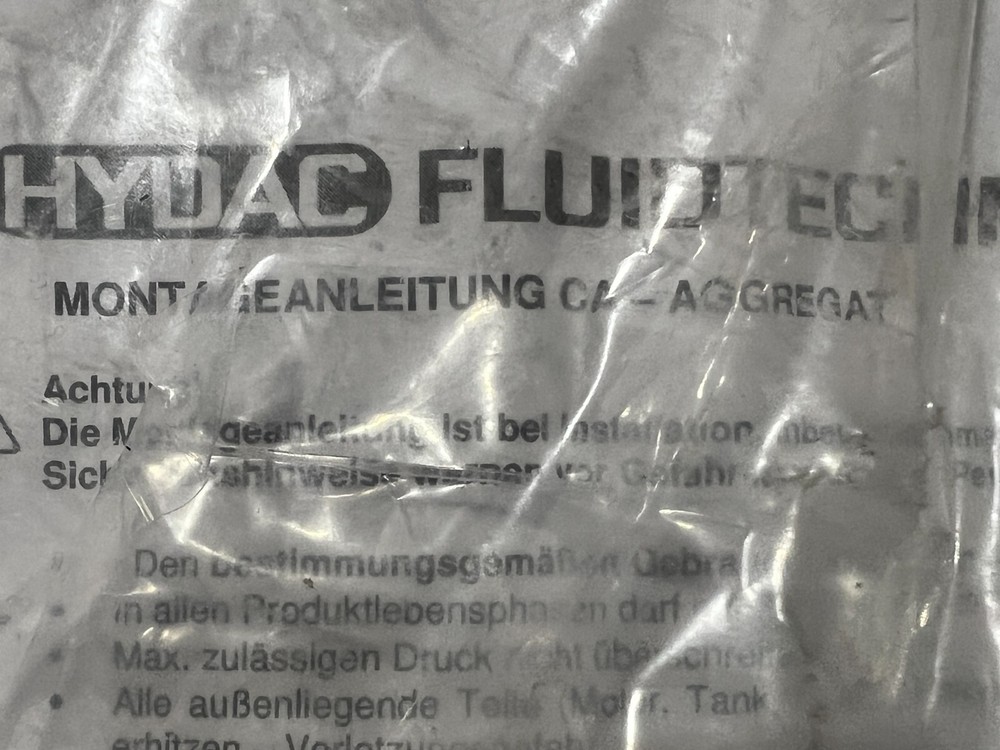 Hydac Fluidtechnik # 3217123 Hydraulic Pump