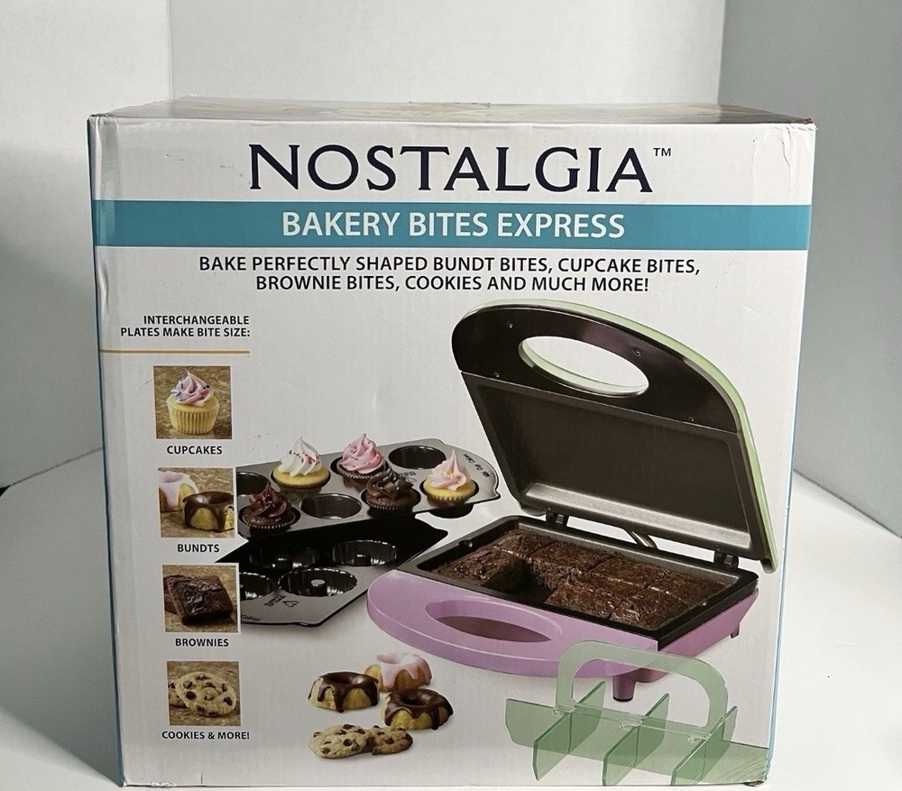 🍪 Nostalgia Bakery Bites Express – Mini Dessert Maker 🍰🔥 NIB