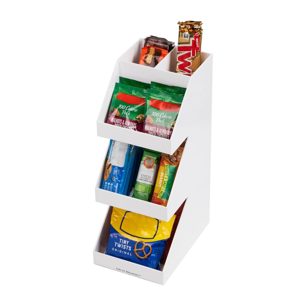 Mind Reader Coffee Tea Condiment Organizer, 3-Tier Countertop Station