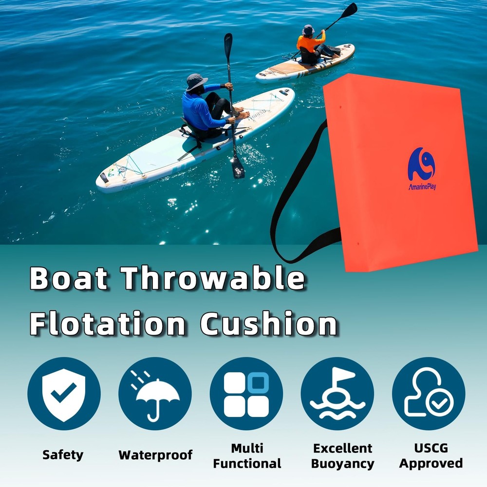 Throwable Flotation Cushion,Foam Flotation Throwable Device,USCG Approved Typ...