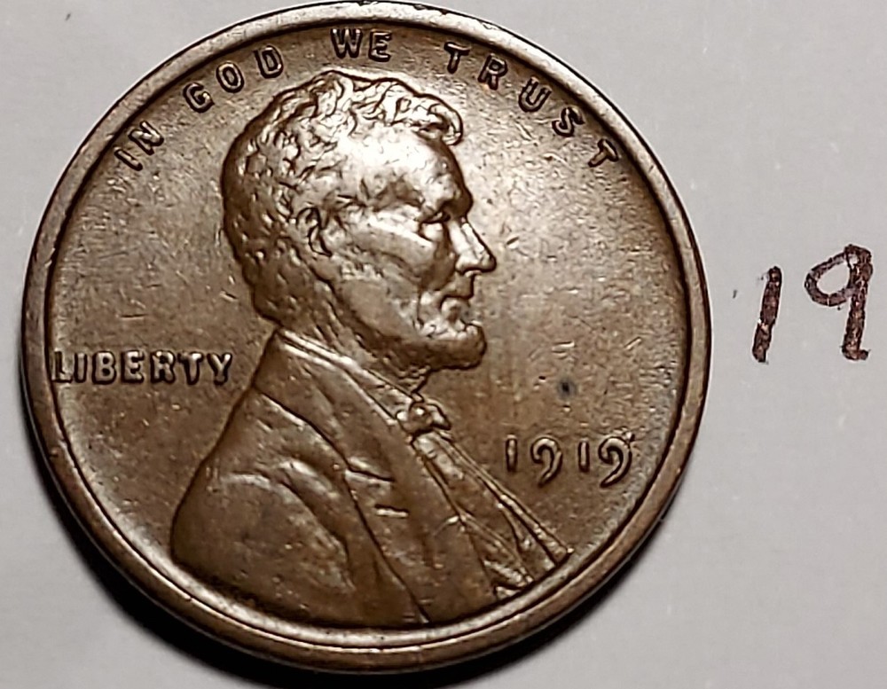 1919 Lincoln Wheat Cent #19