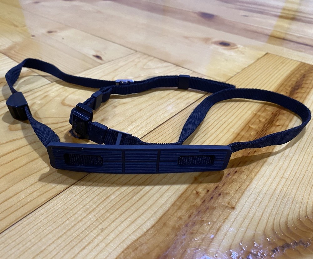 Vintage MINOLTA black CAMERA NECK STRAP,  Genuine