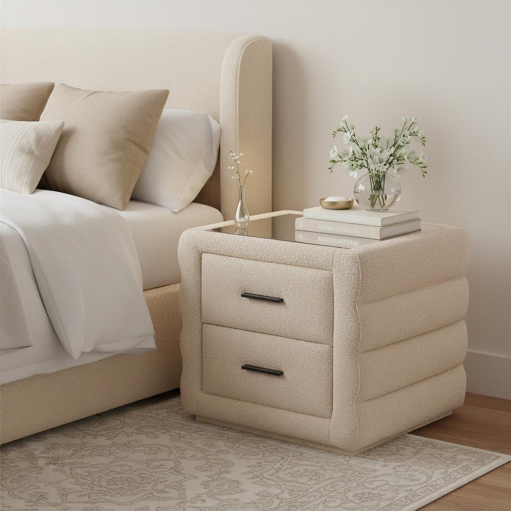 Soffice Nightstand Beige