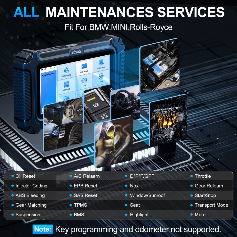 XTOOL IP500 For BMW All System Bidirectional OBD2 Diagnostic Scanner ECU Coding