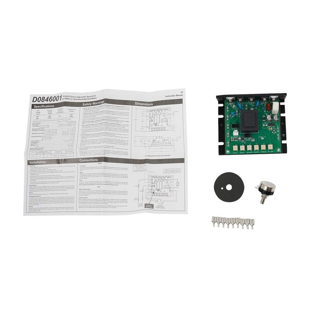 DC Motor Variable Speed Control Module, Speed Controller for Minarik MM23001C