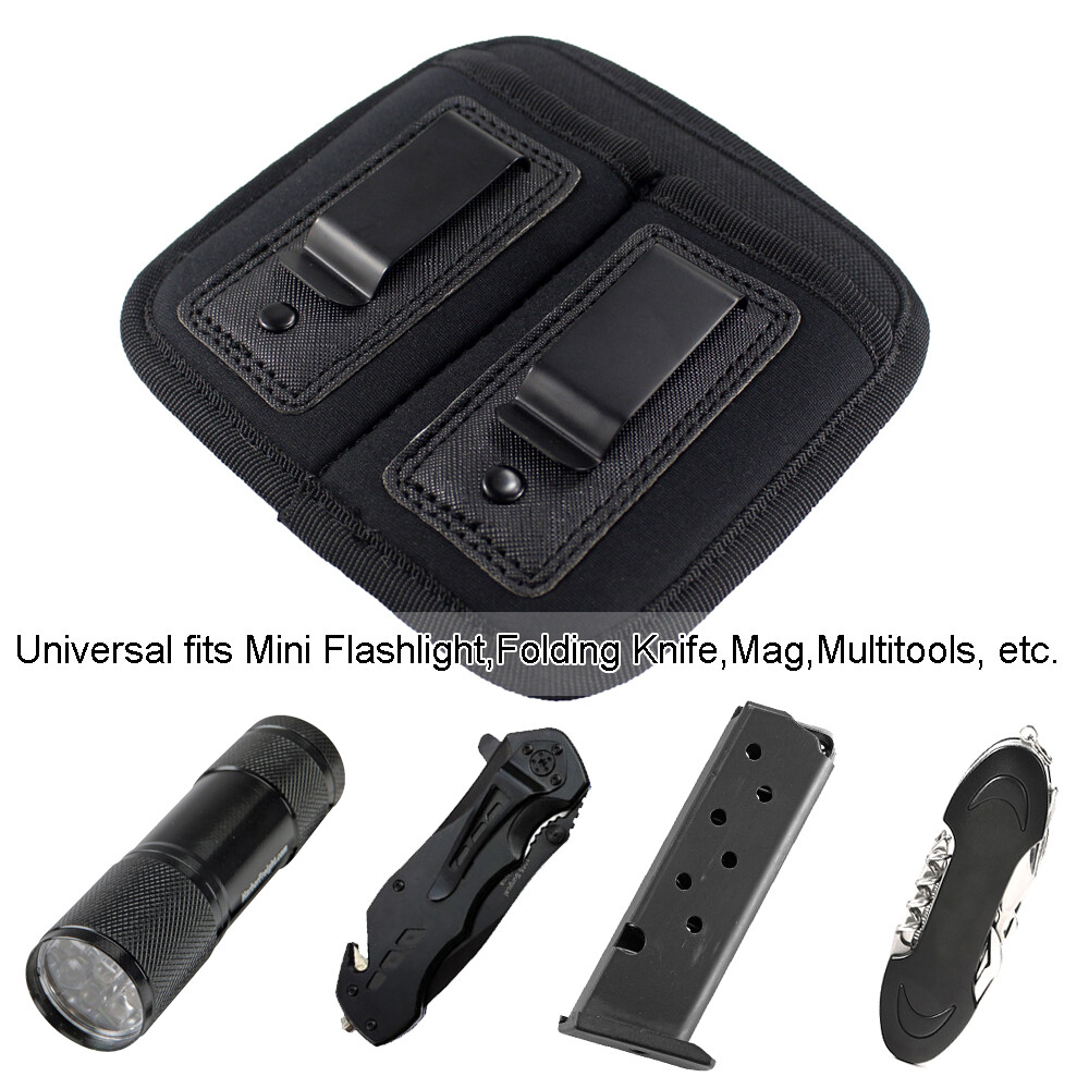 Double Magazine Pouch Single/Double Stack for 9mm .40 .45 .380 .357 Mag Holder