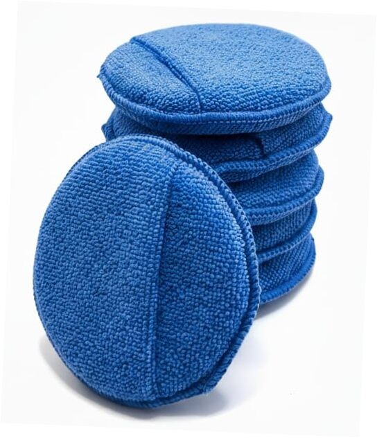 Car Wax Applicator Microfiber Wax Applicator Pads, Ultra-Soft Buffing