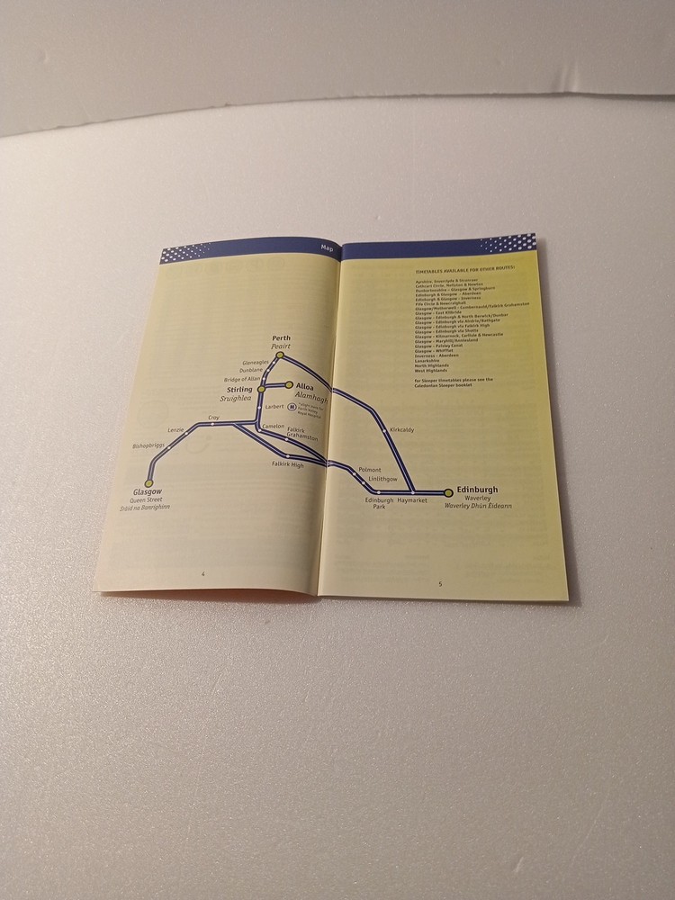 Train Times Central Scotland booklet 2011-2012