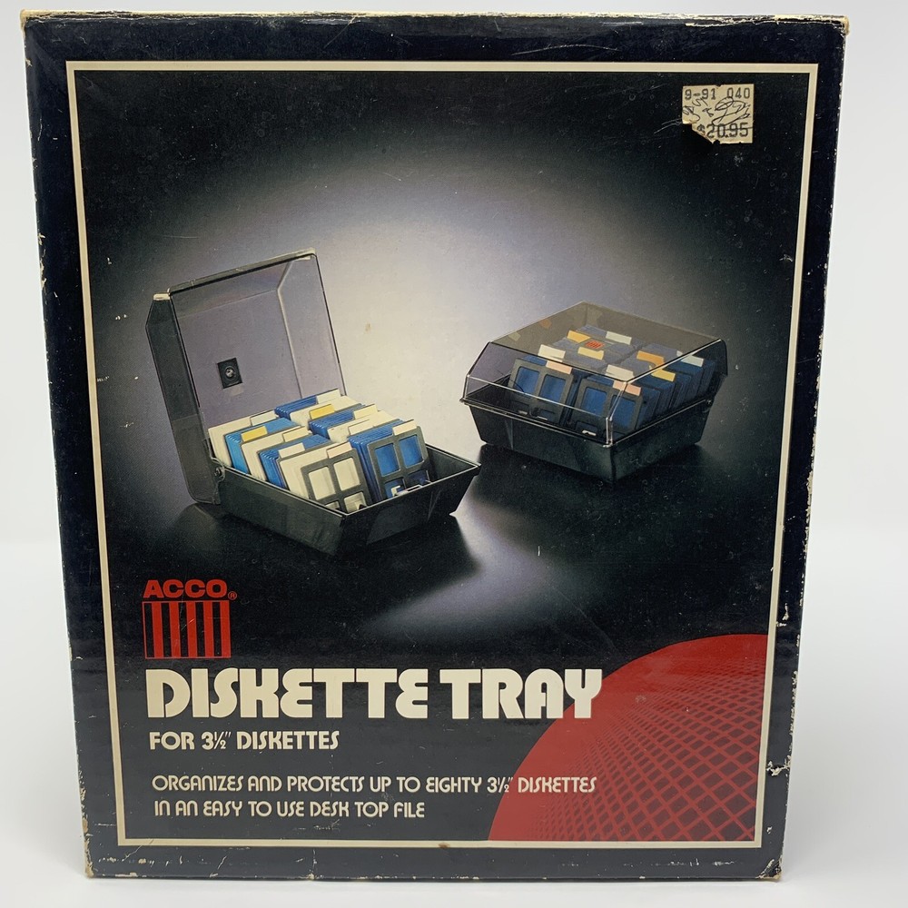 Vtg - Acco - Diskette Tray - 3.5''
