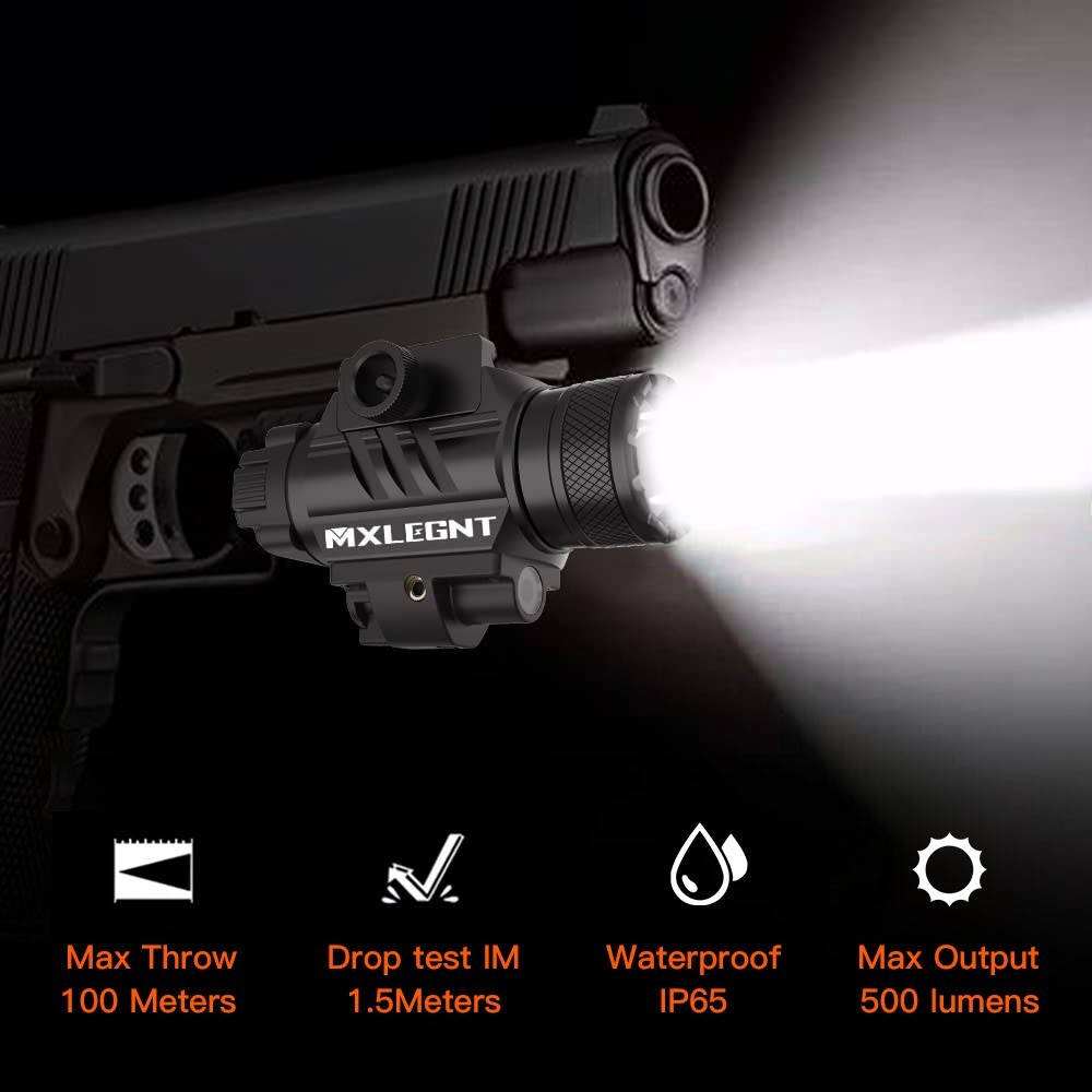 Rail-Mounted weapon light/flashlight Combo 400-Lumen