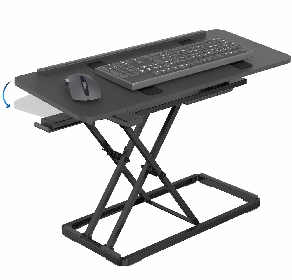 VIVO Black 30" Tilting Keyboard Riser