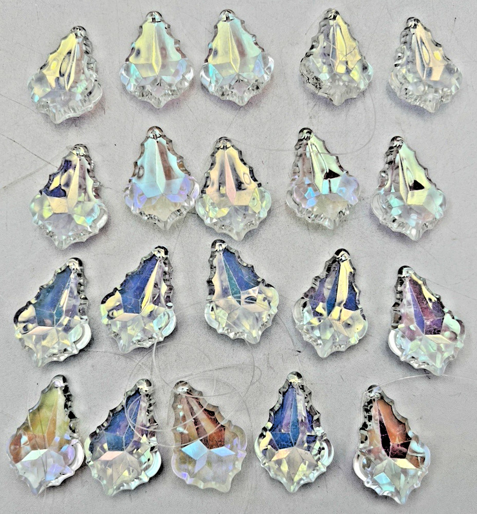 3+ POUNDS CRYSTAL PRISMS HUGE TANGLED LOT DIFFERENT SIZES, SHAPES