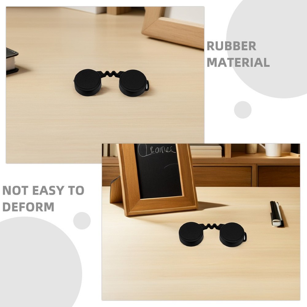 Objective Lens Caps Rubber Covers for Binoculars Outdoor Accessories