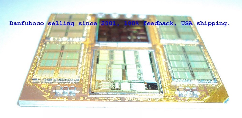 ROSS 1996 SPARC CPU + Cache Controller and 4 Cache Chips on Aluminum Substrate