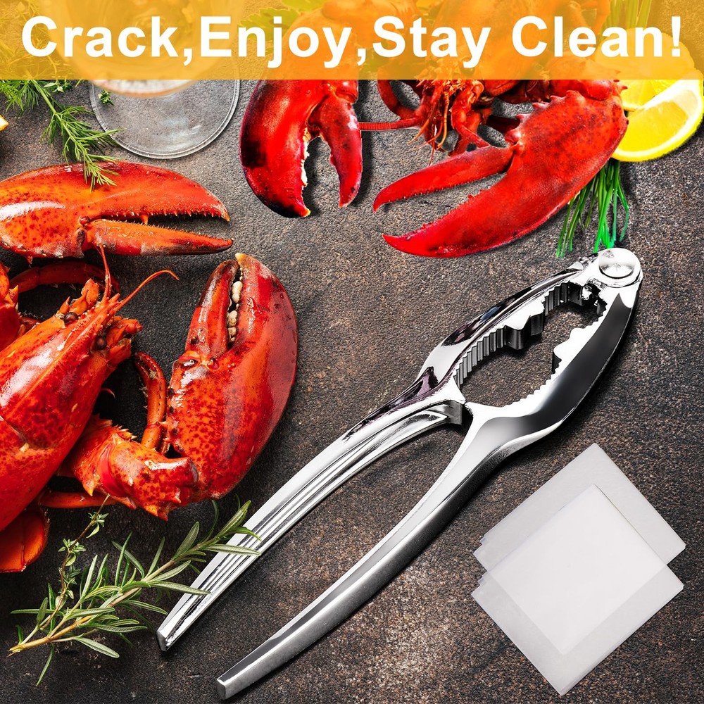 12Pack Crab Crackers and Tools Crab Legs Cracker Tool Set, Lobster Crackers, ...