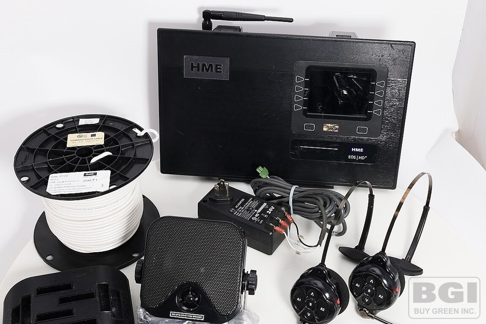 Complete HME EOS HD Base 6200 & 2x HS6200 Headset Wireless Drive Thru Intercom