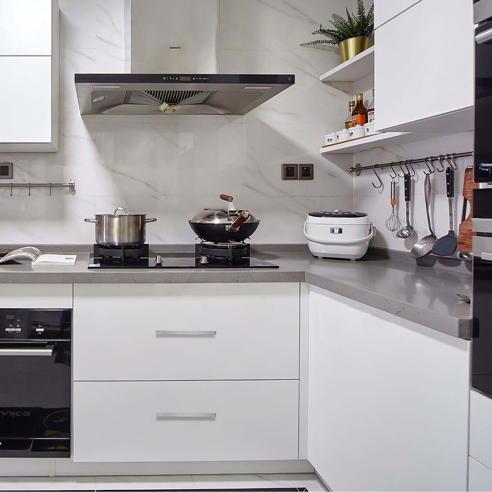 Silver Brushed Square Modern Cabinet Handle Pulls Kitchen Drawer Stainless Steel