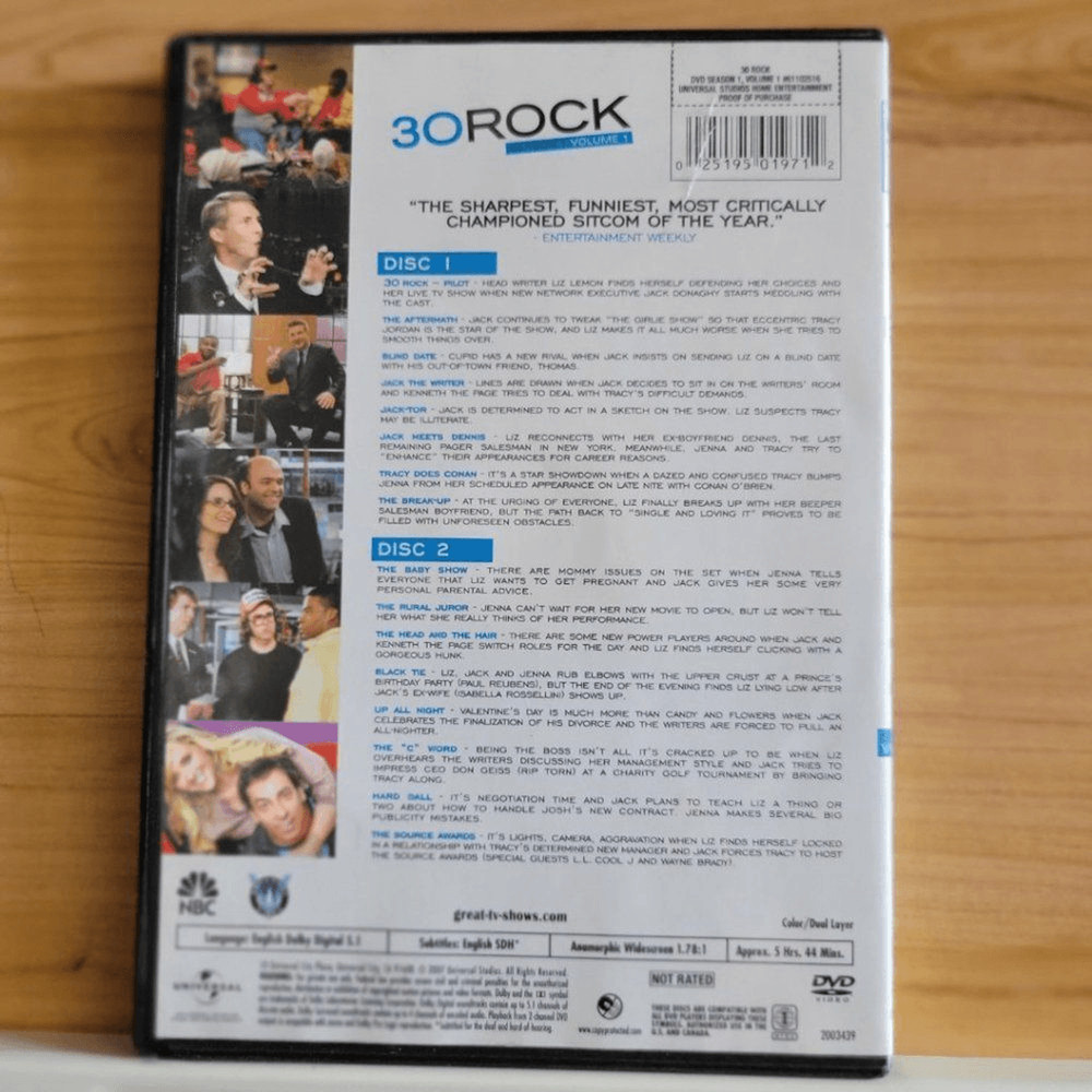 30 Rock Season 1 DVD