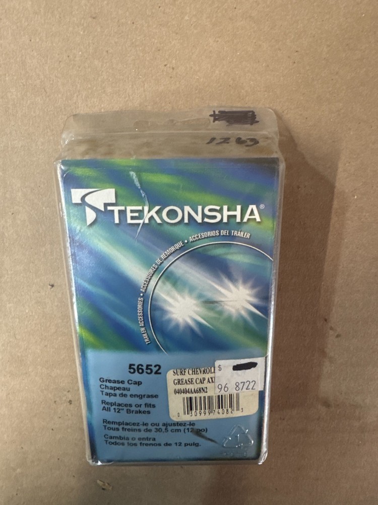 5652 Tekonsha Grease Cap Axle Set