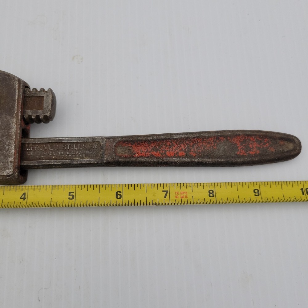 Vintage WALWORTH STILLSON 10" Adjustable Pipe Monkey Wrench