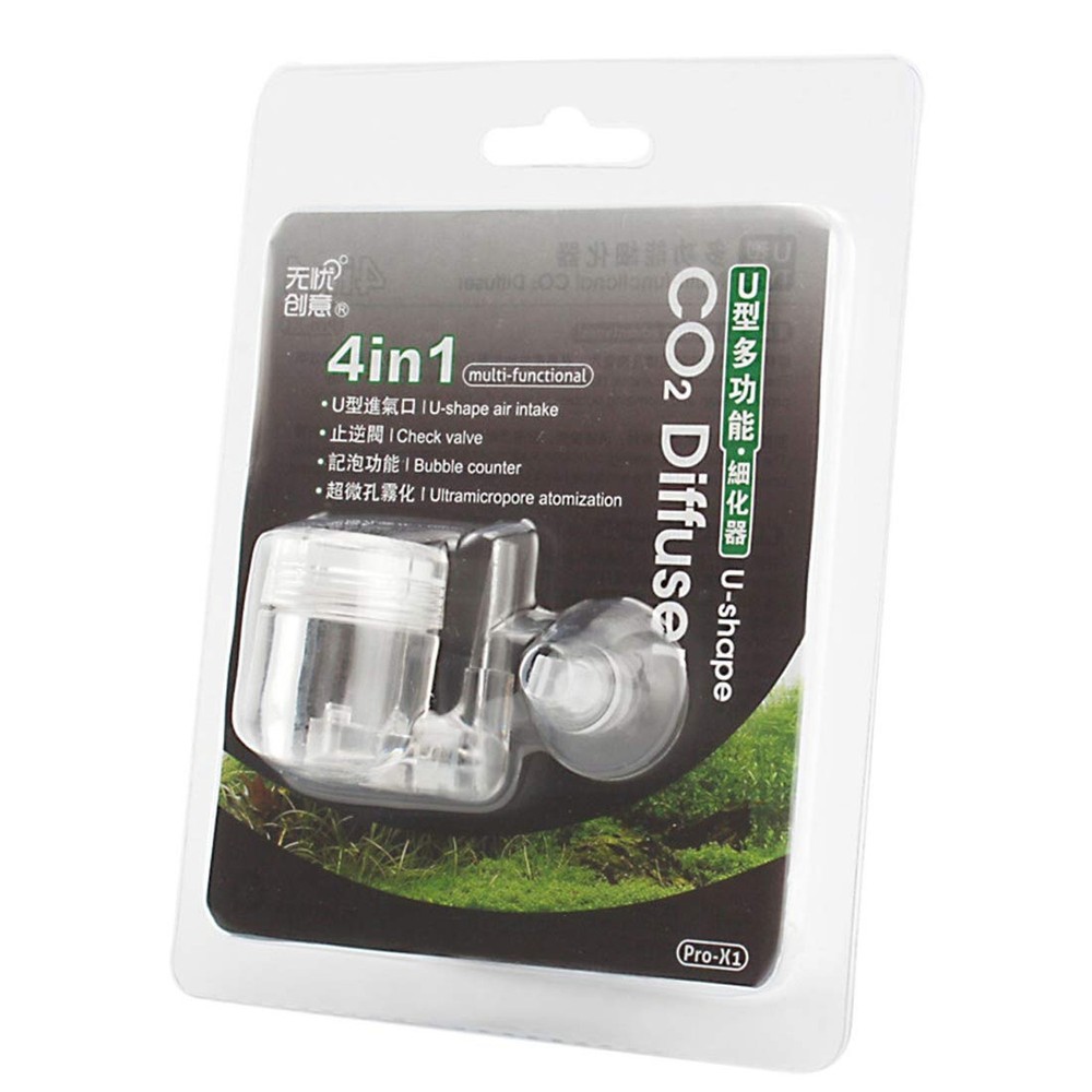 CO2 Diffuser 4- in-1 Function, Ultramicropore Atomization U-Shape Air Intake ...