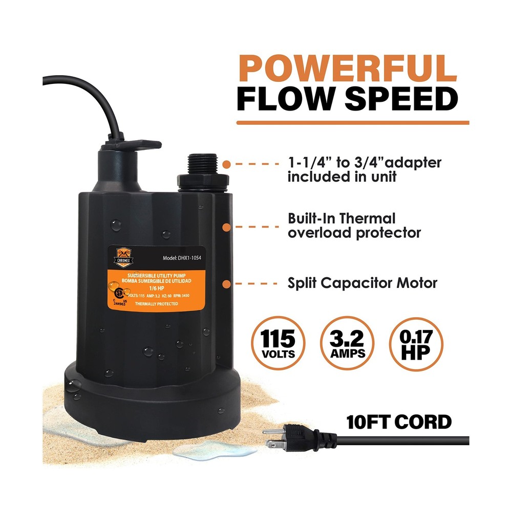 Chromex Tankless Water Heater Flush Kit, Extra Long 12 Ft Hoses with Certifie...