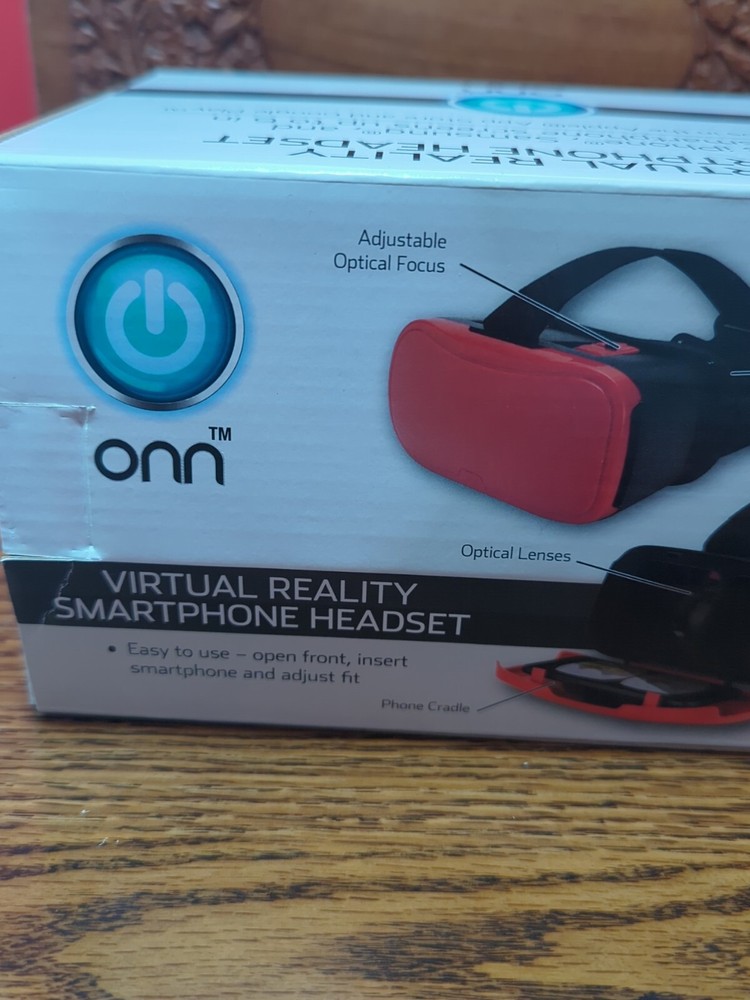 ONN Virtual Reality SmartPhone Headset - Red