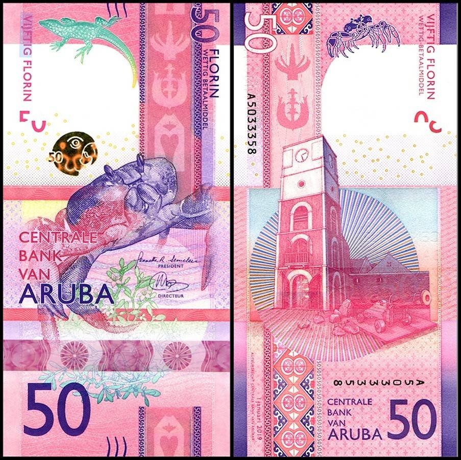 Aruba 50 Florin, 2019, P-23, UNC