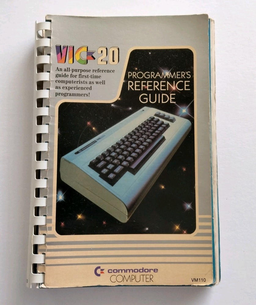 Commodore VIC-20 Computer Programmers Reference Guide First Edition 1982 Vintage