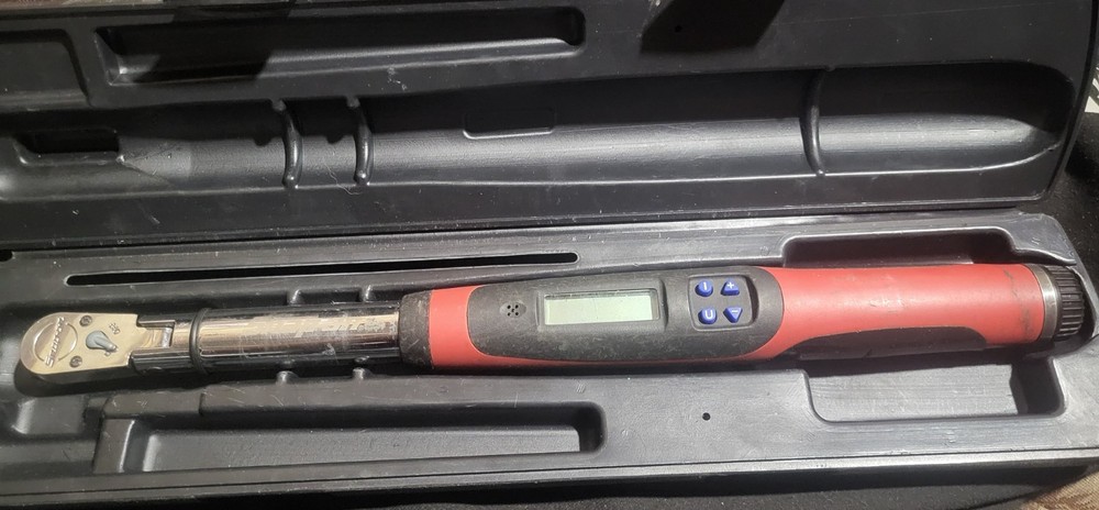 Snap-on TECH2FR100 3/8" Drive Digital Techwrench Flex-Head Torque With Case