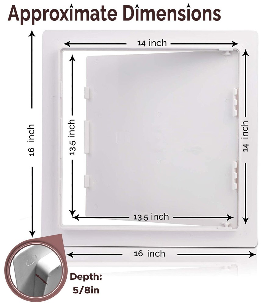 Morvat 14x14 Access Panel with Hinged Door for Drywall & Ceiling