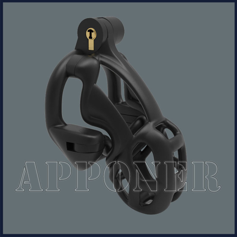 New Python Ultra Chastity Device With Double-Lock Rotatable Guardrail Ring Cages