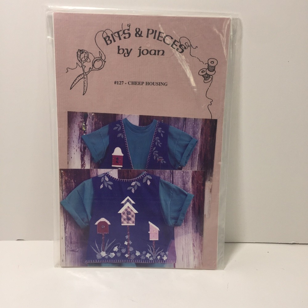 Cheep Housing Bird House Applique Pattern Bits & Pieces by Joan