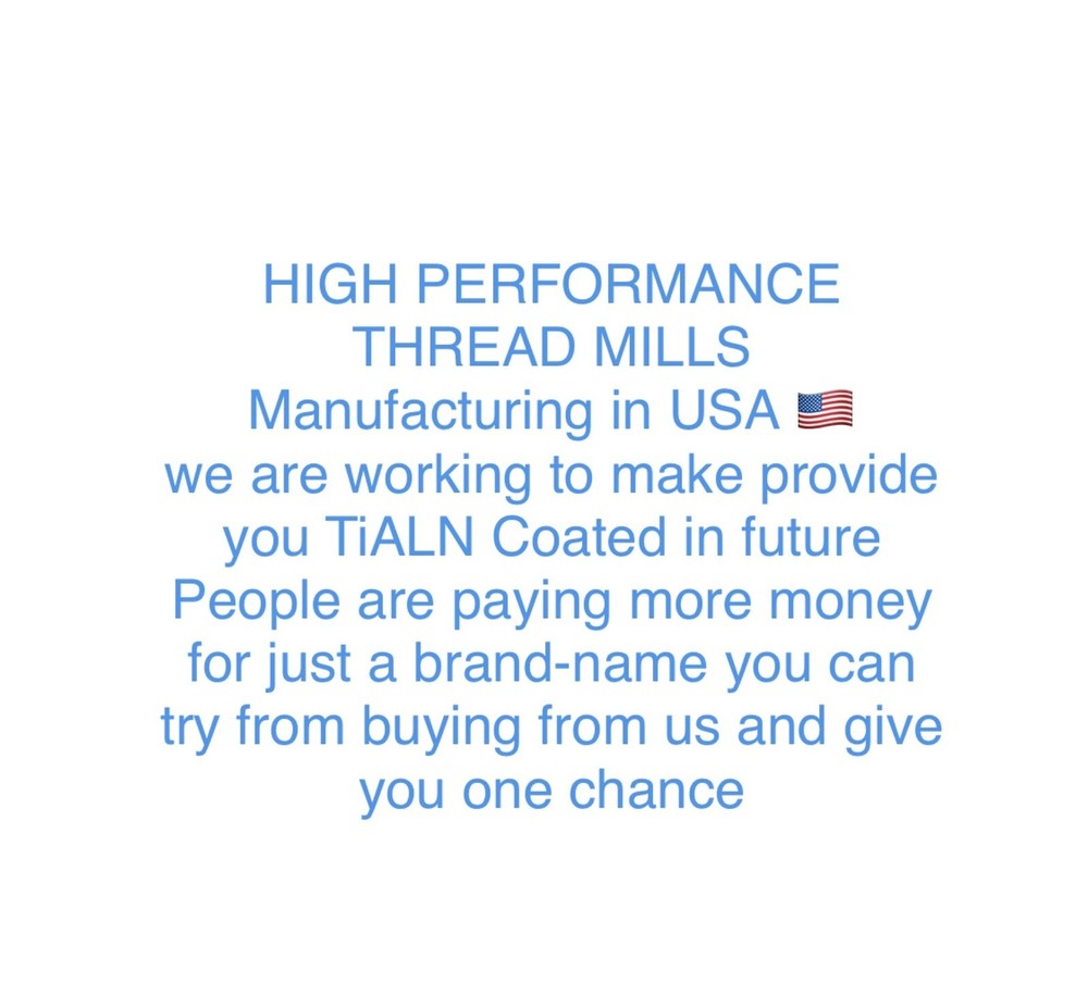 BRAND NEW 3/8-14UN SOLID CARBIDE THREAD MILL (0.345DIA)