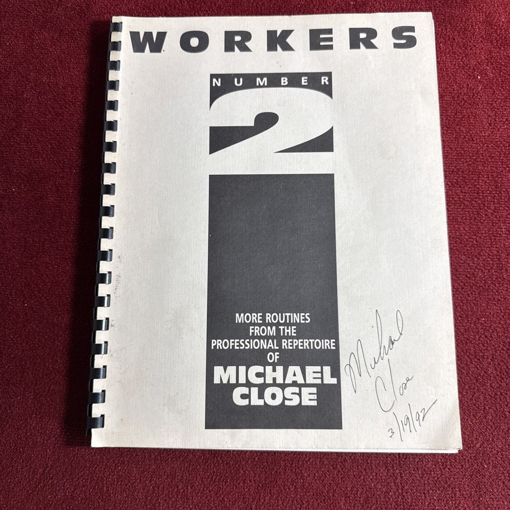 Workers #2 Michael Close VNTG SIGNED - Professional Magic