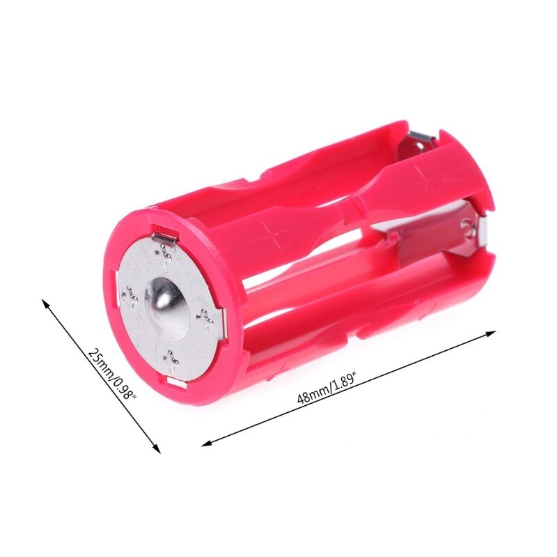 4 AAA To C Size Battery Converter Case Holder Storage Plastic Box Adapto/Adapter