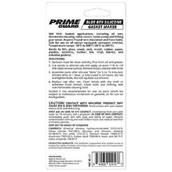 PRIME GUARD BLUE SILICONE - 3OZ Part # PRIM61