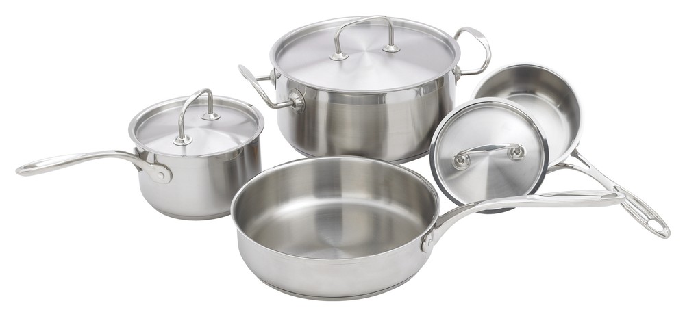 7-piece Cookware Set, S/S (2 Set)
