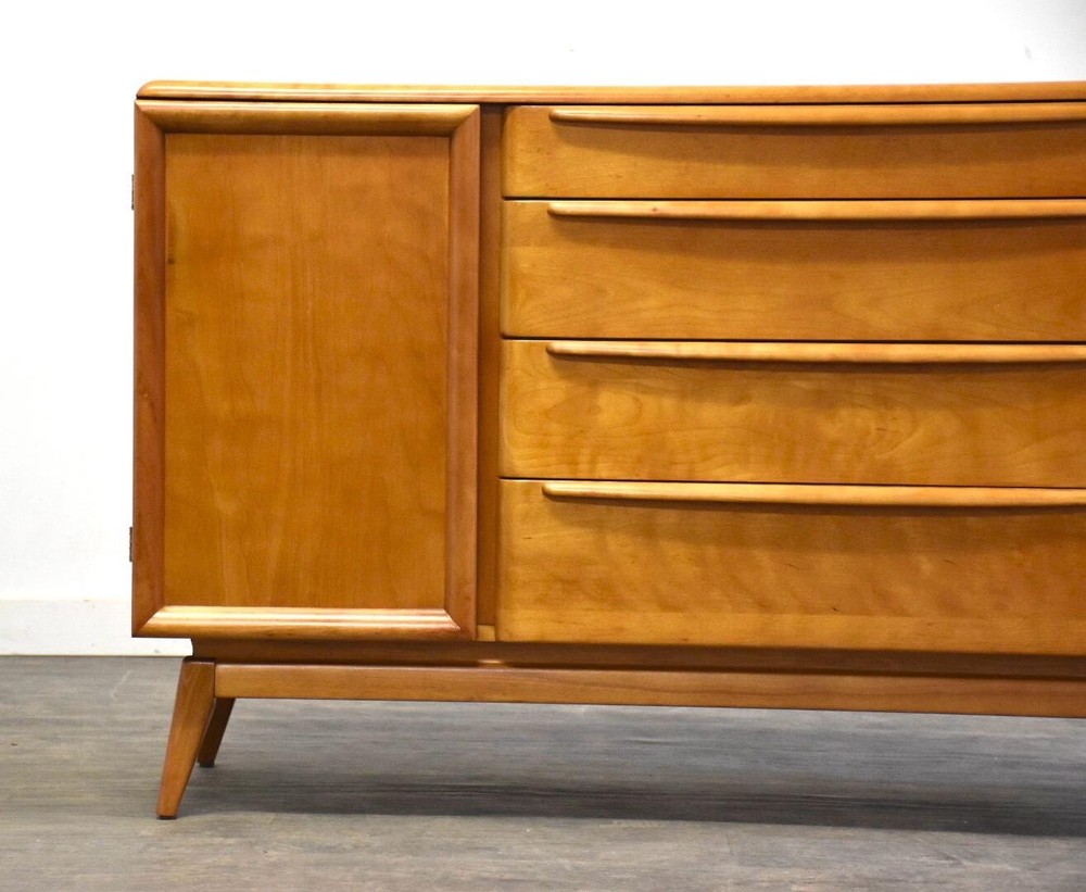 Refinished Maple Credenza by Heywood Wakefield