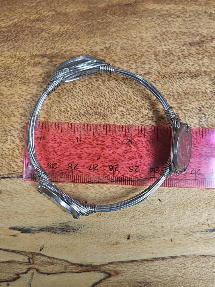 Custom Made Nickle Coin Bracelet Size 8 R441