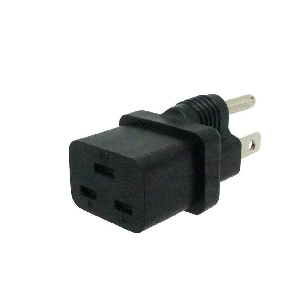 SF Cable IEC C19 to NEMA 5-15P Plug Adapter
