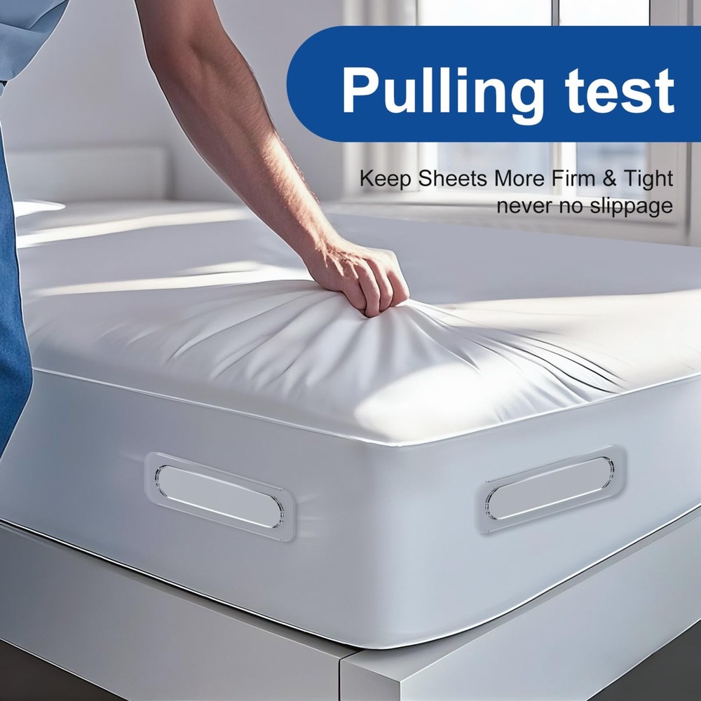 Fitted Holders - Bed Holder for Corners, Enhanced Lock Straps Keep Sheets Fir...