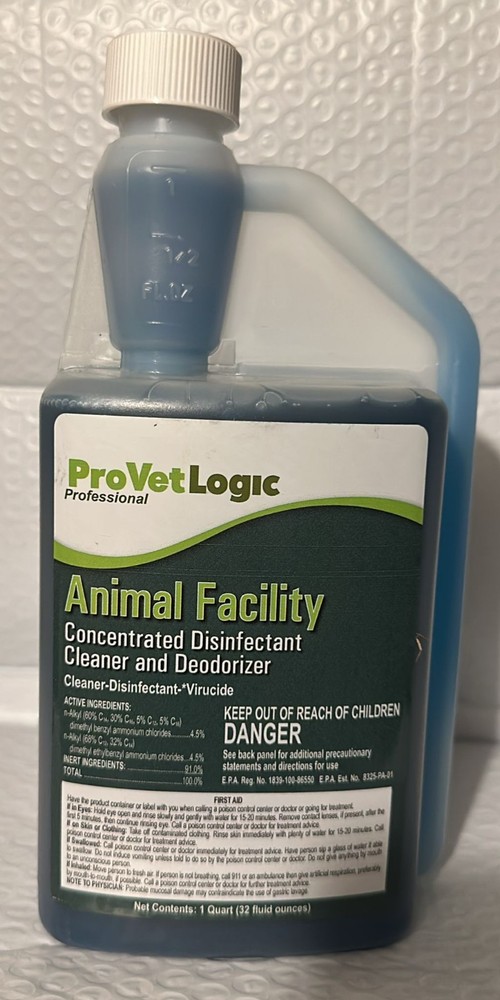 Animal Facility Disinfectant Cleaner & Deodorizer (Concentrated) - 32oz AcuPr...