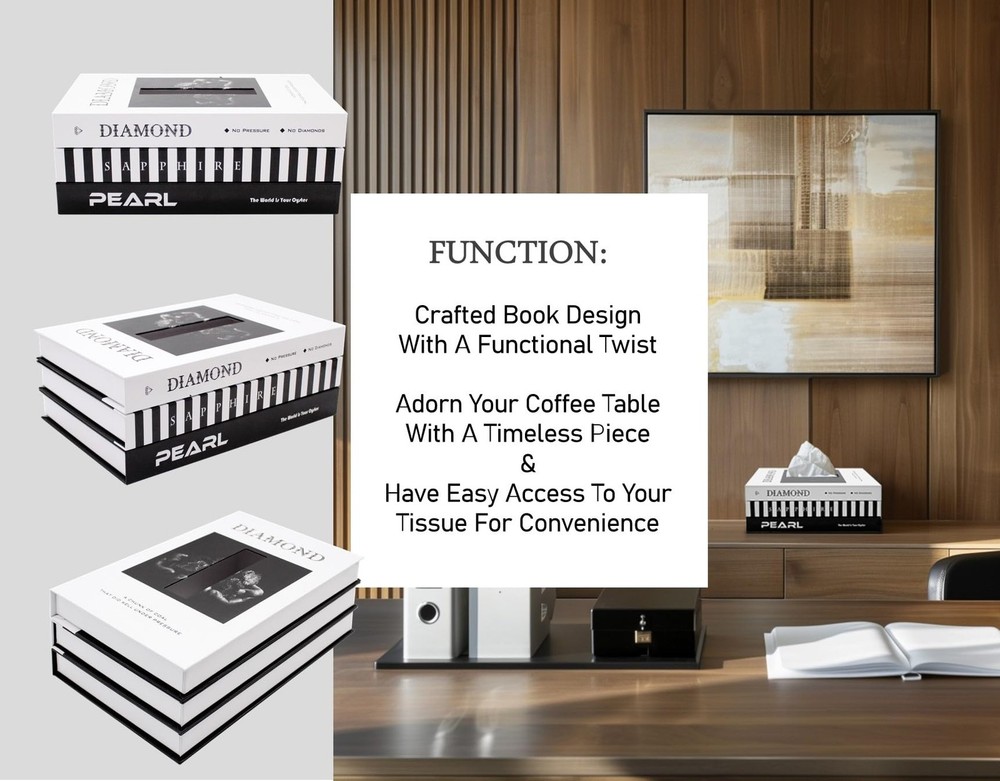 Tissue Cover Rectangle - Functional Decor Chic Modern Tissue Cover – Rectangu...