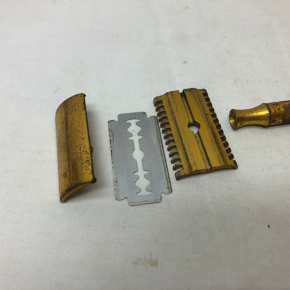 Vintage Gillette Gold Safety Razor