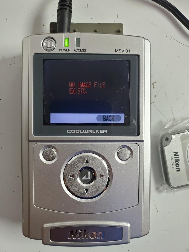 Nikon Coolwalker MSV-01 - Bad Battery - Digital Photo Storage