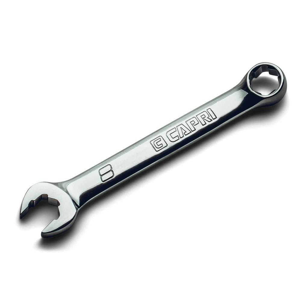 8mm WaveDrive Pro Stubby Combination Wrench for Regular Rounded Bolts