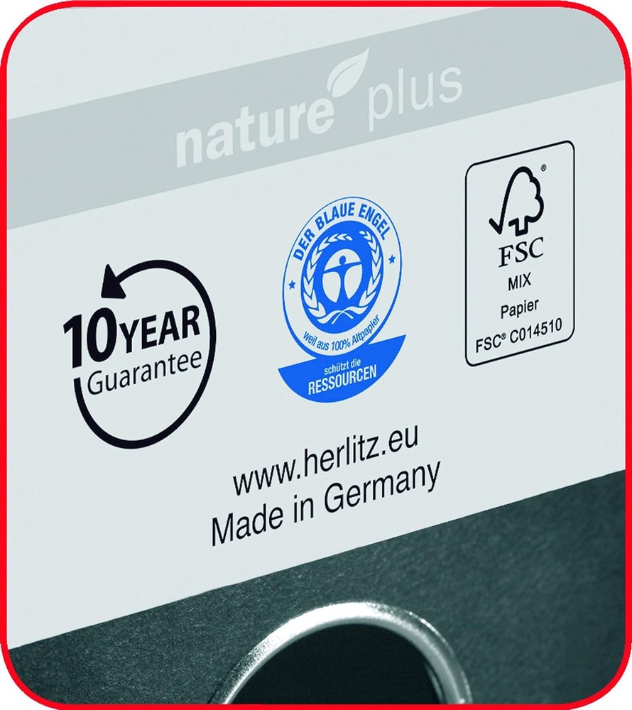 Ordner A4 maX. File Nature Plus 8 cm Grey