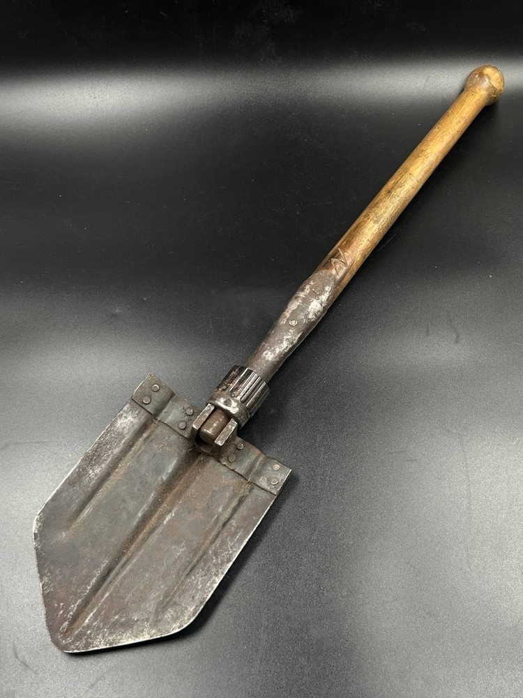 German Folding Entrenching Tool in Carrier.