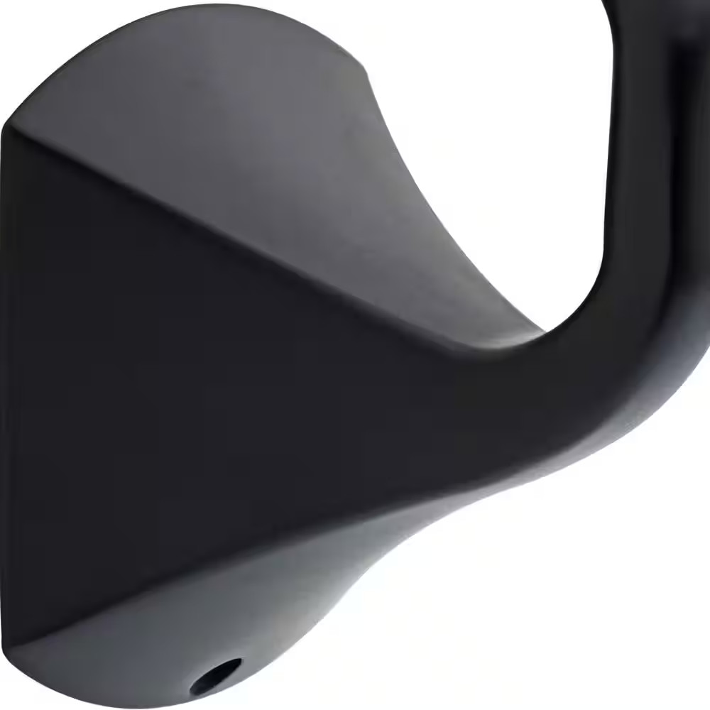 Pierce Single Towel Hook Bath Hardware Accessory in Matte Black